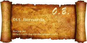 Ott Bernarda névjegykártya